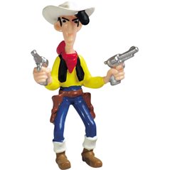 Lucky Luke Figurine with two Revolvers (Plastoy)