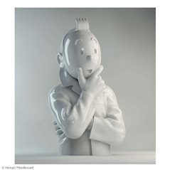Porcelain-Bust Tintin: : Tim denkend