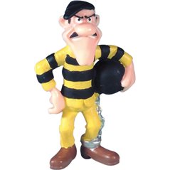 Lucky Luke Figur: Jack Dalton mit Kugel als Sträfling (Plastoy 63114)