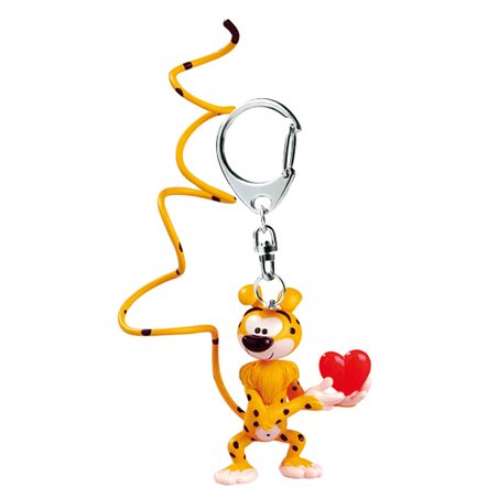 Keychain Marsupilami with heart (Plastoy 65061)