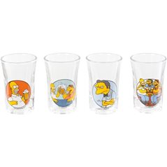 Schnapsglas-Set Die Simpsons (4 Stück)