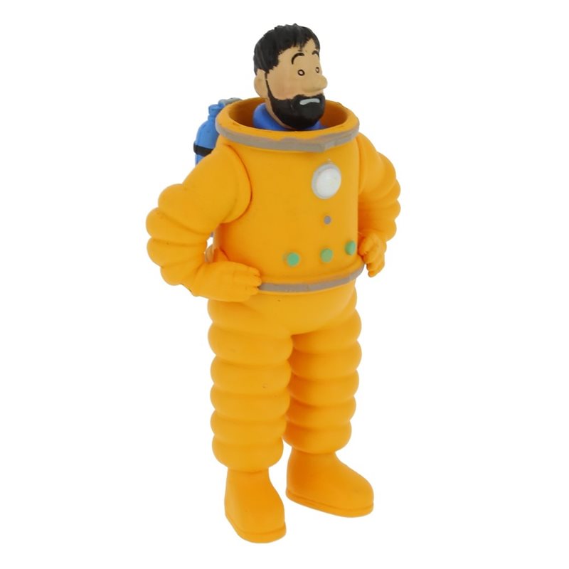 Tim und Struppi Comicfigur: Kapitän Haddock als Astronaut, 8cm (Moulinsart 42507)