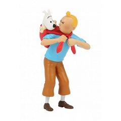 Tim und Struppi Comicfigur: Tim rettet Struppi, 8cm (Moulinsart 42508)