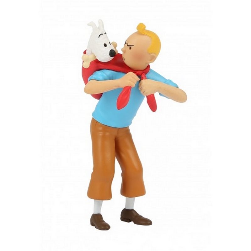 Tintin Figurine: Tintin fetches Snowy, 8cm (Moulinsart 42508)