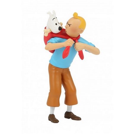 Tintin Figurine: Tintin fetches Snowy, 8cm (Moulinsart 42508)