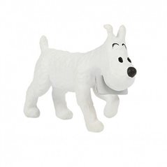 Tintin Figurine: Snowy with Message, 4cm (Moulinsart 42510)