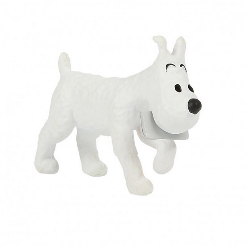 Tintin Figurine: Snowy with Message, 4cm (Moulinsart 42510) Tintin Figurine: Snowy with Message, 4cm (Moulinsart 42510)
