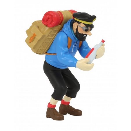 Tintin Figurine: Captain Haddock with bottle, 8cm (Moulinsart 42515)