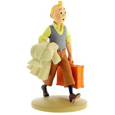 Tintin Collectible Comic Statue resin: Tintin on the Road, 12 cm (Moulinsart 42217)