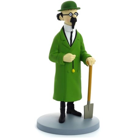 Tintin Collectible Comic Statue resin: Professor Calculus with spade, 12 cm (Moulinsart 42224)