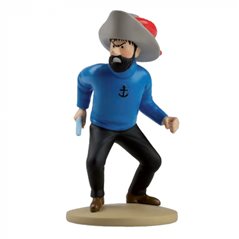 Tintin Collectible Comic Statue resin: Captain Haddock, 12 cm (Moulinsart 42232)