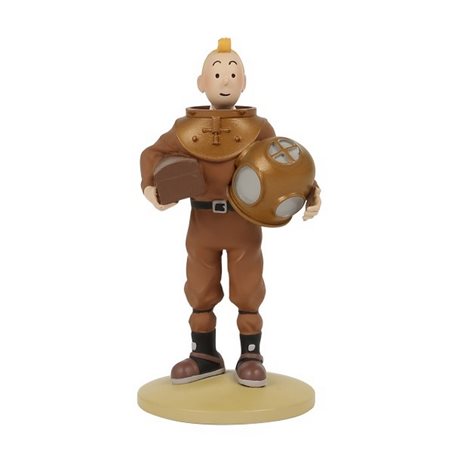 Tim und Struppi Comicfigur: Tim als Taucher, 12 cm (Moulinsart 42229)