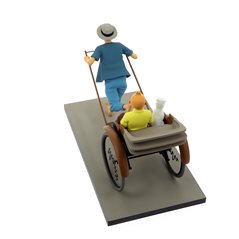 Tintin Statue Resin Fariboles: Tintin and Snowy in the Tuk Tuk (Collection Privilège 44021)