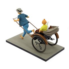 Tintin Statue Resin Fariboles: Tintin and Snowy in the Tuk Tuk (Collection Privilège 44021)