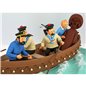 Tintin Statue Resin Fariboles: Tintin in the Sirius Jolly Boat (Collection Privilège 44022)