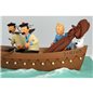 Tintin Statue Resin Fariboles: Tintin in the Sirius Jolly Boat (Collection Privilège 44022)