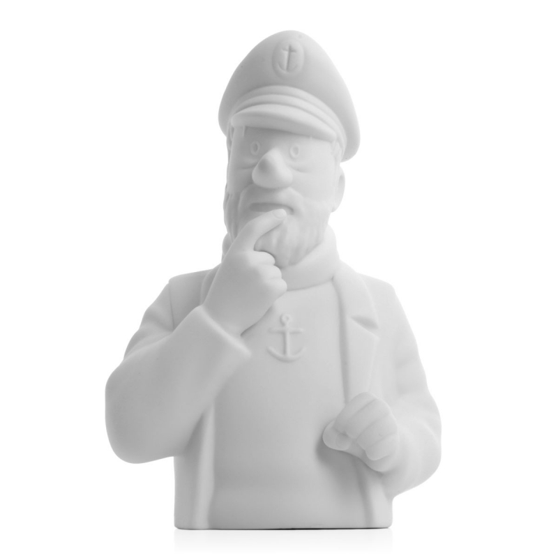 Tintin Statue: Porcelain-Bust Captain Haddock, matt (Moulinsart 44206)