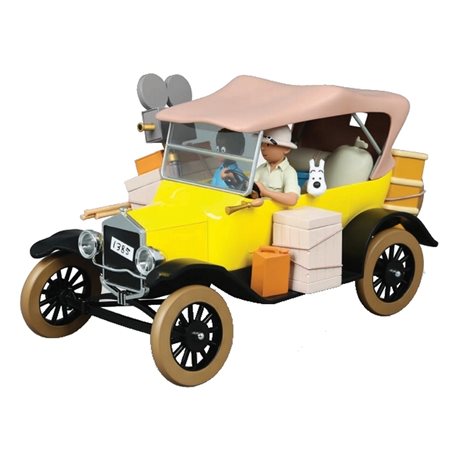 Tintin Statue Resin: The Ford T Tintin in the Congo 1/12 (Moulinsart 44502)