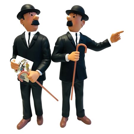 Tintin Statue Resin: Thomson and Thompson, 25cm, Le Musée Imaginaire de Tintin (Moulinsart 46011)