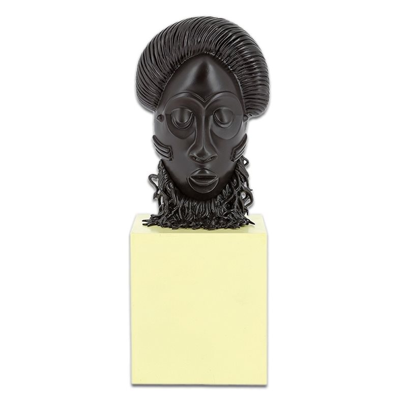 Tim und Struppi Comicfigur: Afrikanische Maske, 14cm: Le Musée Imaginaire de Tintin (Moulinsart 46012)