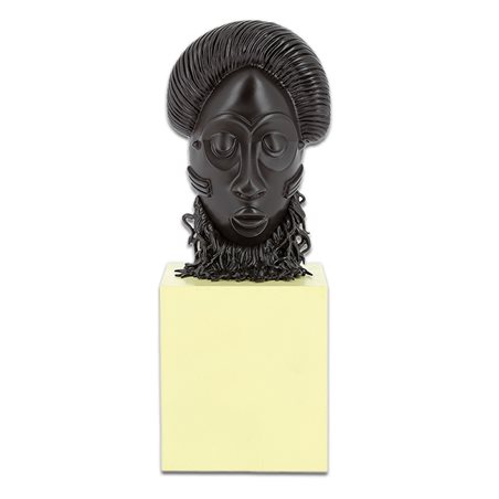 Tim und Struppi Comicfigur: Afrikanische Maske, 14cm: Le Musée Imaginaire de Tintin (Moulinsart 46012)