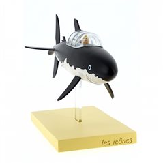 Tintin Statue Resin: Tintin and Snowy in the Submarine Shark, 26,5 cm (Moulinsart 46402)