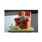 Tintin Statue Resin: Tintin and Snowy at home, 17 cm (Moulinsart 46404)