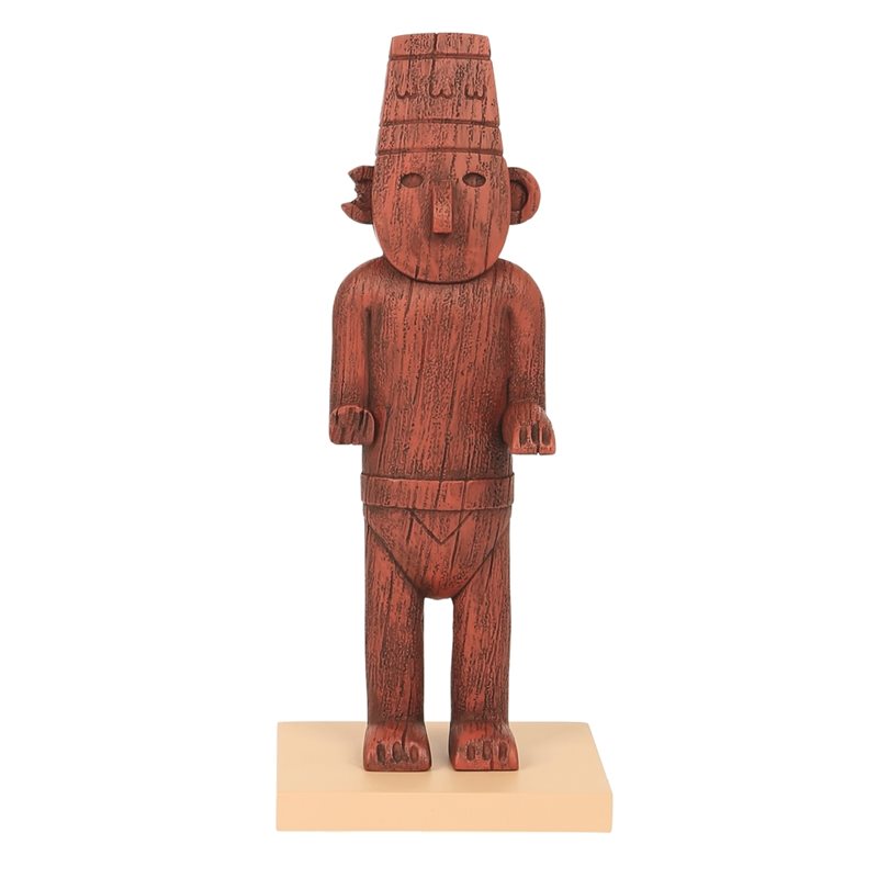 Tintin Statue Resin: The Arumbaya Fetish, 25 cm (Moulinsart 46406)