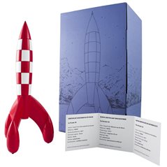 Tintin Statue Resin: Lunar Rocket, 30 cm (Moulinsart 46949)