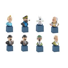 Tintin Statue: Bust Set with 8 pieces (Moulinsart 42477)