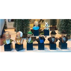 Tintin Statue: Bust Set with 8 pieces (Moulinsart 42477)