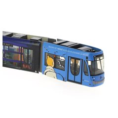 Tintin Statue Resin: The Belgian Tram STIB T3000, 1/87 (Moulinsart 29666)