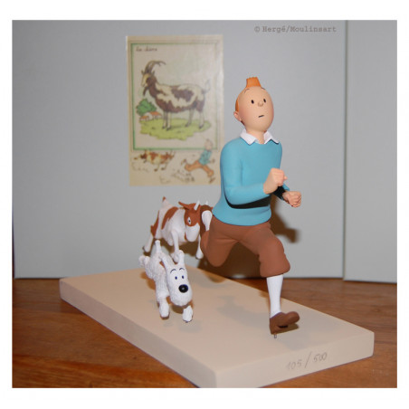 Figurine Tintin, Snowy and the Goat