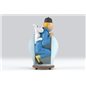 Tintin Statue Resin: Tintin and Snowy in The Chinese Vase Lotus Bleu, 20 cm (Moulinsart 46401)