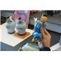 Tintin Statue Resin: Tintin and Snowy in The Chinese Vase Lotus Bleu, 20 cm (Moulinsart 46401)
