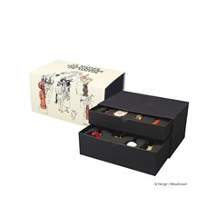 Tintin Figurine Set: Box with 13 figurines of Tintin's Imaginary Museum  (Moulinsart 46530)