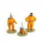 Tintin Figurines: Tintin, Haddock and Snowy Cosmonauts (Moulinsart 29255) Tintin Figurines: Tintin, Haddock and Snowy Cosmonauts (Moulinsart 29255)