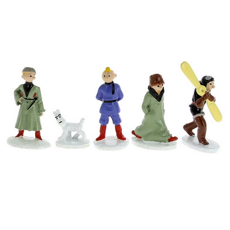 Tintin Figurine Set Mini: Tintin in the Land of the Soviets (Moulinsart 46905)