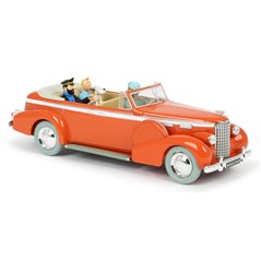 Tintin Transport Model car: the New Delhi Taxi Cadillac V8 Nº03 1/24 (Moulinsart)