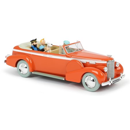 Tintin Transport Model car: the New Delhi Taxi Cadillac V8 Nº03 1/24 (Moulinsart)