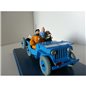 Tintin Transport Model car: the Blue Willys Jeep CJ2A Nº04 1/24 (Moulinsart)