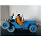 Tintin Transport Model car: the Blue Willys Jeep CJ2A Nº04 1/24 (Moulinsart)