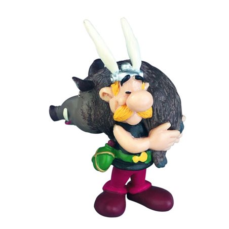 Asterix & Obelix Figur: Asterix mit Wildschwein (Plastoy)