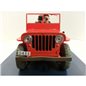 Tim und Struppi Automodell: Roter Jeep Willys MB 1943 Nº06 1/24 (Moulinsart 29906)