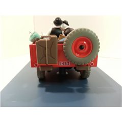 Tintin Transport Model car: the red Jeep Willys MB 1943 Nº06 1/24 (Moulinsart)