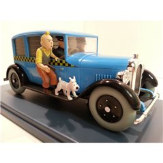 Tintin Transport Model car: the Chicago Taxi Checker 1929 Nº07 1/24 (Moulinsart)