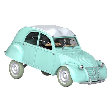 Tintin Transport Model car: the Thomson and Thompson Citroën 2CV Nº08 1/24 (Moulinsart)