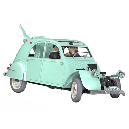 Tintin Transport Model car: the Broken down Citroën 2CV Nº11 1/24 (Moulinsart)