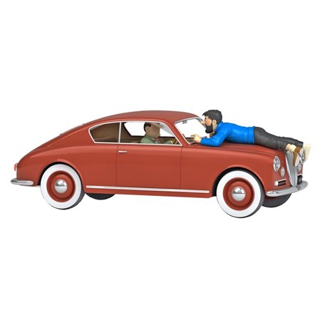 Tintin Transport Model car: Haddock on the Lancia Aurelia Nº14 1/24 (Moulinsart 29914)