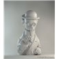 Tintin Statue: Porcelain-Bust: Professor Calculus, brilliant 13 cm (Moulinsart 44209)